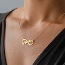 Custom Infinity Symbol Name Necklace, Handmade Multi-Name Necklace, Personalized Infinity Symbol Necklace, Infinity Symbol Necklace, Personalized Jewelry - Multicolor 2 - View 4