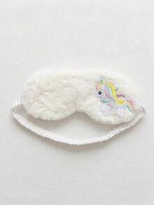 1pc 5-10Y Kids Plush Embroidered Unicorn Sleep Mask, Eye Protection Sleep Mask, Nap Light-Blocking Eye Mask, Travel Eye Mask For Airplane, Multi-Functional Sleep Mask - Multicolor - View 14