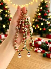 1pc Christmas Casual Cute ABS Plastic (ABS Resin) Car Keychain, All-Season Universal Keychain Pendant, Christmas Gift - Multicolor - View 5