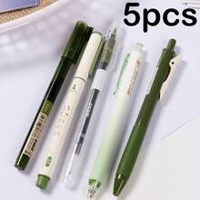 5pcs Set Colorful Soft Bristle Calligraphy Pens 0.5mm Fine Painting Pens Vintage Multi-Head Fine Line Drawing Pens - Sets - View 7