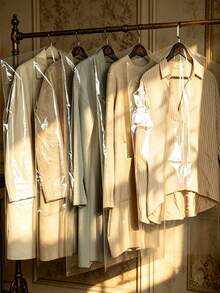 Transparent Garment Storage Bags, Suit Covers, Multi-Size Transparent Hanging Dust Covers, Breathable Clothing Protection Covers, Suitable For Coats, Suits, Jackets, Dresses - Multicolor - View 5