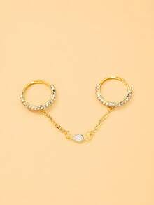 STONEFANS 1pc New Multi-Layer Ring For Women, Niche Design, Exquisite & Minimalist, Fashionable Versatile Finger Ring Accessory - Gold - View 3