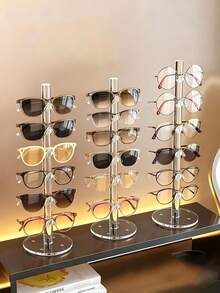 1pc Acrylic Glasses Display Stand, Optical Store Display Prop, Fashion Glasses Display Stand, Prescription Glasses Display Stand - Multicolor - View 4