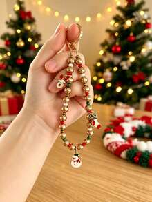 1pc Christmas Casual Cute ABS Plastic (ABS Resin) Car Keychain, All-Season Universal Keychain Pendant, Christmas Gift - Multicolor - View 3