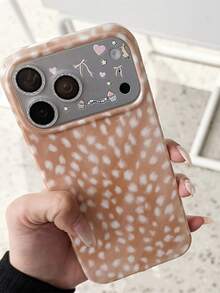 1pc Ins Style Vintage Deer Spotted Phone Case Compatible With IPhone 17/17 Pro/17 Pro Max/16/16 Pro/16 Pro Max/15/15 Pro/15 Pro Max/14/14 Pro/14 Pro Max/13/13 Pro/13 Pro Max/12/12 Pro/12 Pro Max/11/11 Pro/11 Pro Max - Multicolor - View 3