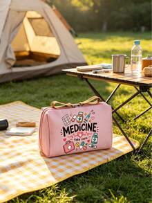 Medicine Storage Bag,Portable First Aid Kit Pouch,Large Capacity Medical Supplies Bag,Travel Emergency Medication Bag For Outdoor,Home And Vacation - Multicolor - View 8