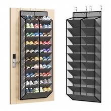 20-30 Pairs Door Hanging Shoe Rack, Mesh Hanging Shoe Storage With 20 Deep Pockets, 10-Tier White Door Shoe Rack, Suitable For Sneakers, Boots, With 4 Adjustable Hooks - Multicolor - View 14