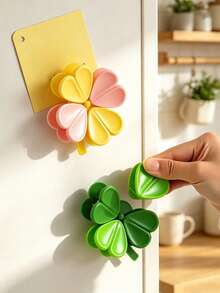 1pc Highly Attractive Clover Magnetic Seal Clip, Multi-Clip Integrated Design, Can Adhere To Refrigerator, Seal Snack Bags, Clip Notes And Receipts, Cute Multifunctional Storage Clip For Kitchen And Home - Multicolor - View 9