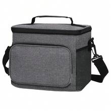 NEWHEY 1 X Shoulder Bag Lunch Bag Insulated Drinks Bag With Adjustable Shoulder Strap Waterproof Large Capacity Black,Food Bags - Multicolor - View 1
