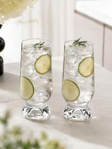 1pc Minimalist INS Style Mountain View Glass Cup, Fashionable Creative Transparent Beverage Water Coffee Modern Glass Cup, Suitable For Home, Water Bar, Restaurant, High Transparency Heat Resistant Glass Cup, Housewarming Gift - Multicolor - View 10