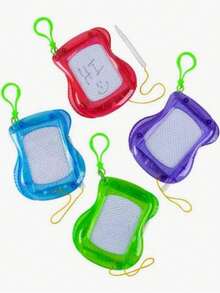 6pcs/12pcs Mini Magnetic Drawing Board, Backpack & Keychain Memo Pad, Erasable Doodle Note Board, Birthday Party Gift & Goodie Bag Filler, Back To School, Valentine's Day, Wedding, Birthday [Random Color & Style] - Multicolor - View 1