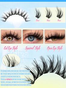 288 Pcs Bulu Mata Palsu Cluster D Curl Alami dan Fluffy, Set Ekstensi Bulu Mata Individu DIY untuk Pasang Sendiri, Kapasitas Besar, Lembut dan Bersegmen, untuk Pemula Makeup - C - View 5