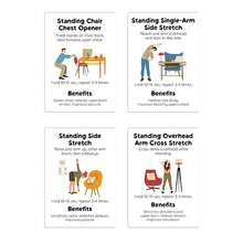 Unisex Bodyweight Exercise Cards (16-Card Set) – Suitable For Office & Work Breaks; Seated & Standing Fitness Cards For Adults; Ideal For Home Or Office Workers With Sedentary Jobs. - 16 Sheets/set - View 6