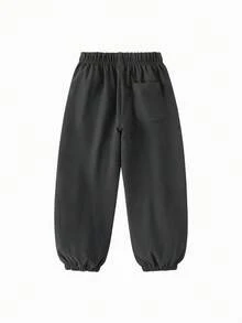 mini bala 兒童保暖休閒長褲 柔軟寬鬆長褲 男孩女孩冬季日常穿著 - 灰色調 - 查看 2