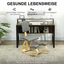 Ergonomic Kneeling Chair, Kneeling Stool, Health Chair For Home, Office And Meditation, Gray, For On-Site Use. - 1 - View 7