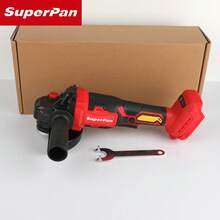 SuperPan 125mm Multi-Function Rechargeable Angle Grinder, 3-Speed Adjustable High Power Brushless Grinder For Rust Removal / Cutting / Polishing / Grinding Multi-Scenario Electric Tool (Bare Tool - Battery Not Included) - Red - View 2