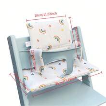 New Baby & Kids High Chair Seat Cushion, Growth-Type Waterproof High Chair Seat Pad, Infant Dining Chair Cushion And Matching Protective Cover - Cushion - View 4