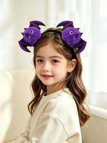 Halloween Plush Bat Headband - Multicolor - View 2