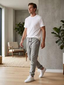 Fear Of God ESSENTIALS SS22 Dark Oatmeal Fleece Jogger Sweatpants, Relaxed Fit Drawstring Elastic Cuff Streetwear Trousers, For Daily Outing - DARK OATMEAL - View 11