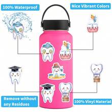 50入「Take Care Of Your Teeth」美學貼紙,適用於剪貼簿、日記本、筆電、保桿、滑板、水壺、電腦、安全帽、汽車貼紙與貼花 - B - 查看 8