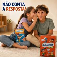 Box Livros Charadas Infantil 1000 Perguntas e Respostas Criativas Aprendizado Diversão - Multicolorido - Visão 8