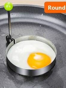 4pcs/1pc Stainless Steel Egg Pancake Molds, Flower, Heart, Star And Round Shapes, Suitable For Breakfast, Pancakes, Omelets And Sandwiches, Reusable, Suitable For Frying Pan, Kitchen And Bento Box - Multicolor - View 15