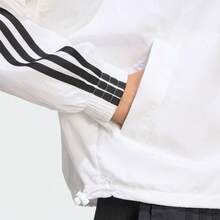 Jaket olahraga lengan panjang klasik tiga garis logo adidas Originals, wanita, putih. - Putih - View 6