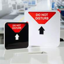 1pc Office Door Sign, Do Not Disturb Sign, Come In Sign, Please Knock Sign, Out Of Office Sign, Perfect For Home Office, Office And Cubicle - A - View 2