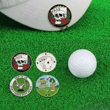 4 Pcs Durable Golf Markers With Magnetic Golf Hat Clips, Durable Iron, Assorted Colors, Essential Golf Accessories, Perfect For Father's Day, Easter, Thanksgiving, Christmas, Halloween Gifts - 4 counts markers - View 2