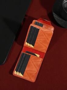 Vintage Style Men's Faux Leather Portable Short Wallet, Unique Dollar Bill Pattern Design, Bi-Fold, Ultra-Thin Multi-Card Slot Card Holder, Fashionable & Practical, Suitable For Both Men And Women, Ideal For Daily Use, Perfect Gift Choice For Friends And Family On Holidays - Multicolor - View 7