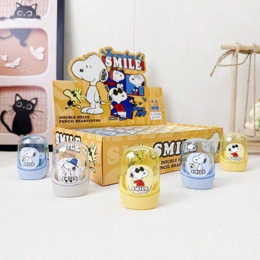 One New Pencil Sharpener, Pencil Sharpener, Student Stationery Pencil Sharpener, Gift, Stationery As A Gift Or Prize, Suitable For Office And Student Use, Essential Classroom Supplies For The School Season, Halloween Gift (Random Style). - Multicolor - View 1