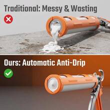 Imbot Basic Caulking Gun, Glass Glue Filling Gun, Smooth Pushing, Effort-Saving, Stable And Non-Sticky, Suitable For Woodworking, Decoration, Glass - A - View 3