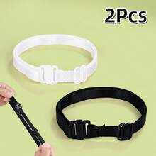 4/2/1pc HAIRK Pant Leg Shortening Elastic Band, Invisible Drawstring Adjustable Buckle, Seamless Design, Detachable Pant Leg, Anti-Drag, Tightening Fixing Strap - Multicolor - View 13