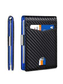 HOVI'S Men's Wallet Anti-Theft Slim Wallet For Men & Card Holder For Men With Clip Fashion Thin Multifunction Men Credit Card Holder Front Pocket Wallet - Multicolor - View 1