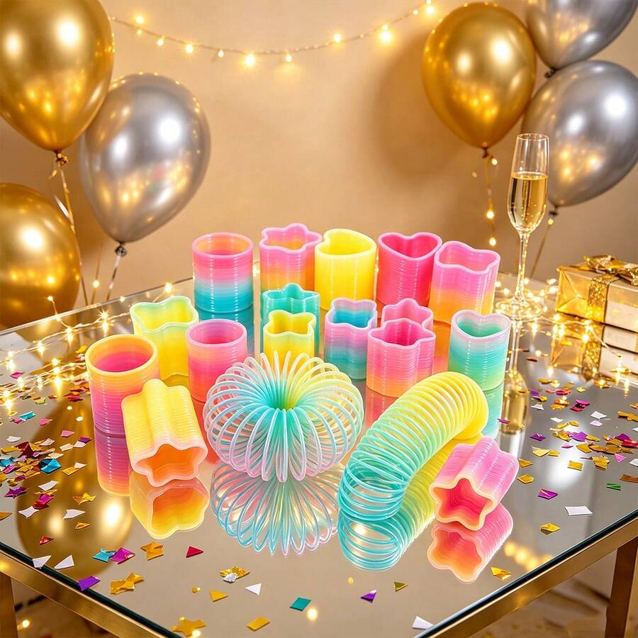 1/6/12/24/48pcs/Pack Magic Rainbow Fountain Set, Random Shapes And Colors, Creative Party Favors And Birthday Gifts For Friends - Multicolor - View 1