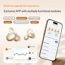 Lenovo EX336 True Wireless Ear Clip Open Ear Earbuds Bluetooth 5.4 ENC Call Noise Reduction Touch Control Up To 24H Playtime Type-C Fast Charging For Sports Gaming Study Commute Android IOS - View 5