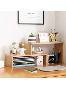 1PC Minimalist Multi-Layer Storage Rack Creative Telescopic Stepped Desktop Organizer Shelf Living Room Bedroom Display Rack Multifunctional Desk Organizer - Multicolor - View 2