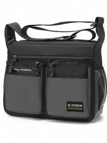 Men's Cargo Style Style Multi-Pocket Crossbody Bag Oxford Fabric Shoulder Bag Large Capacity Business Commute Travel Backpack Adjustable Strap Casual Practical Messenger Bag - Multicolor - View 9
