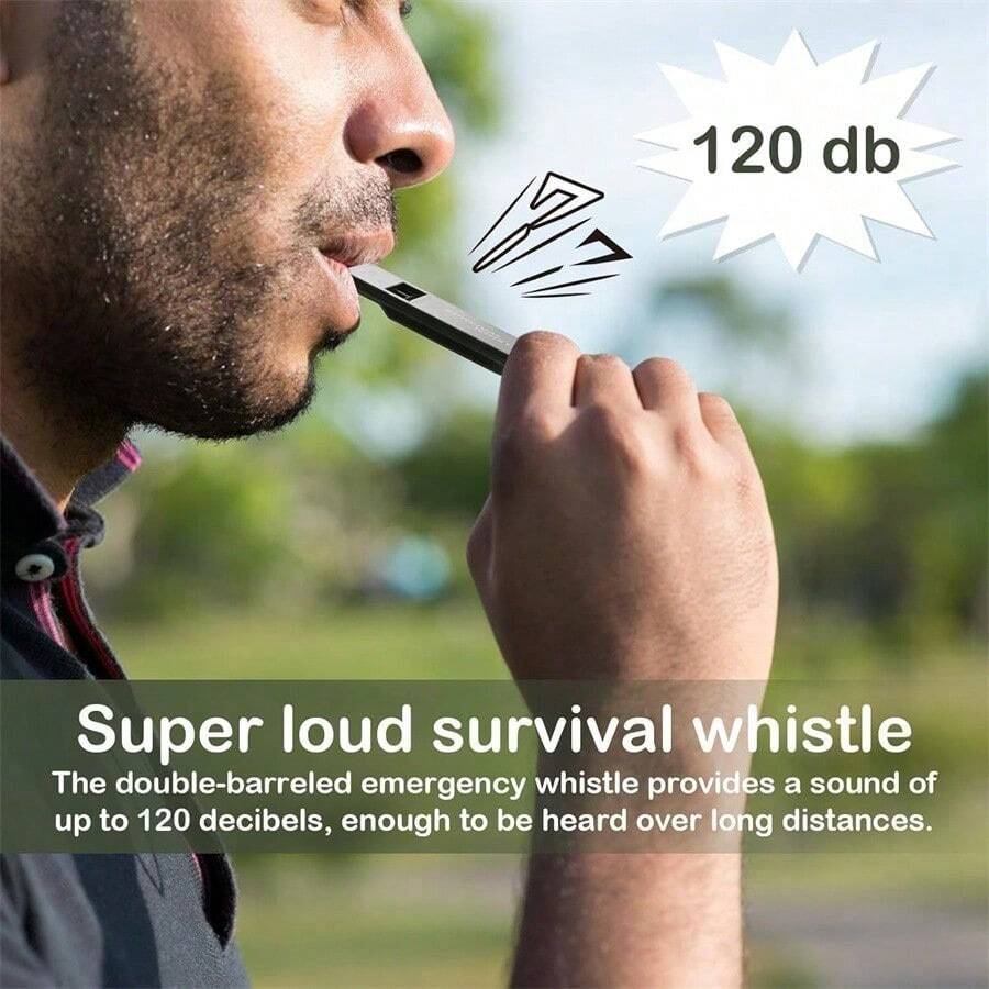 5pcs Multi-Frequency Outdoor Survival Whistles, Emergency Whistle, High Pitch Three Tones, Suitable For Camping And Hiking, High Decibel Outdoor Survival Whistle - Essential Tool For Emergencies - Multicolor - View 1