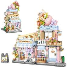 850+Pcs City Street Scene Shop Building Block Set, Taiyaki Shop Mini Building Blocks, MOC Creative Architecture Toy, Realistic Construction Collection Toy, Miniature Building Blocks, Home Decor, Adult Gift - Multicolor - View 1