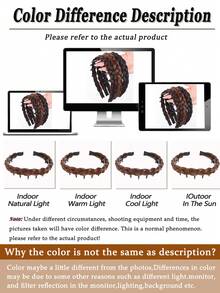 Women's Braided Headband, High-Crowned Headband With Teeth, Non-Slip, Stylish Hair Accessory Suitable For Everyday Wear, Parties, And Dates. - Multicolor - View 6