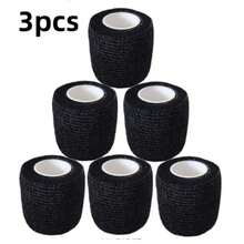 1 Set 5 Rolls Sports Elastic Bandage, Self-Adhesive Bandage, For Finger, Ankle, Wrist, Waist, Knee And Elbow Support, Suitable For Football, Basketball, Running, Fitness, Badminton, Tennis - Multicolor - View 13