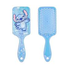Miniso Disney Stitch Paddle Hair Brush, Cute Cartoon Air Cushion Detangling Comb, Blue Anti‑Static Massage Hairbrush For Girls - Baby Blue - View 2