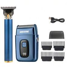 WEEME 4pcs/3pcs/2pcs/1pc Multi-Functional Haircutting Tool Set - Blue - View 12