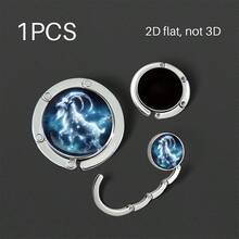 Multi-Purpose Foldable Handbag Hanger For Table, Portable Purse Hook With Christmas And Zodiac Sign Designs, Durable Metal Bag Holder For Desk, Restaurant, Cafe And Travel, Perfect Christmas Gift For Women, Great Stocking Stuffer For Her - Multicolor - View 25