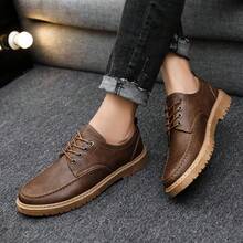 Men's Formal Shoes Casual Premium British Style Soft Leather Business Shoes - Brown - View 4
