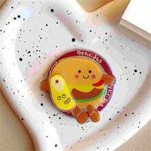 1pc Cute Fast Food Dessert Shape Magnetic Phone Grip, 360° Rotatable Cartoon Phone Ring Holder, Anti-Drop Universal Smartphone Back Stand, Kawaii Food Themed Phone Accessory - Multicolor - View 6