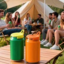 1pc PLA Beverage Can Lid With Dust-Proof And Insect-Proof Flip Cover Design, Suitable For Beverage Cans And Narrow-Mouth Beer Cans, Multiple Colors Available, Ideal For Home, Picnic And Outdoor Activities (Not For Food Contact) - Multicolor - View 7