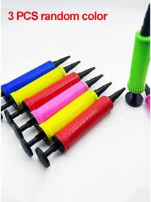 3pcs Manual Balloon Pump (Random Color), Suitable For Weddings, Birthdays, New Year, Parties, Halloween, Thanksgiving And Christmas And Other Occasions. - Multiple Styles - View 11