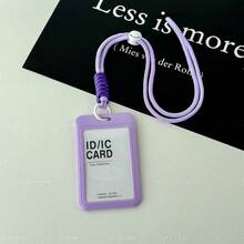 Card Holder Lanyard Keychain Transparent Protective Sleeve For Student ID, Bus Pass, Access Card, Campus Card, Meal Card, Employee Badge, ID Card - A - View 14
